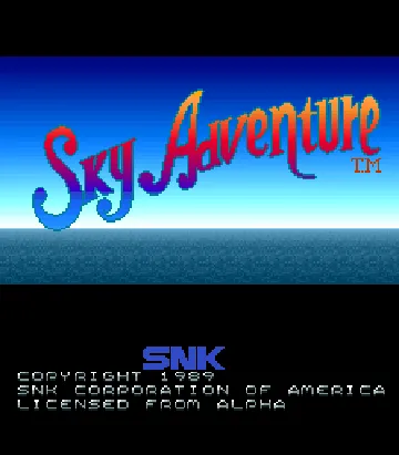 Sky Adventure (US) screen shot title